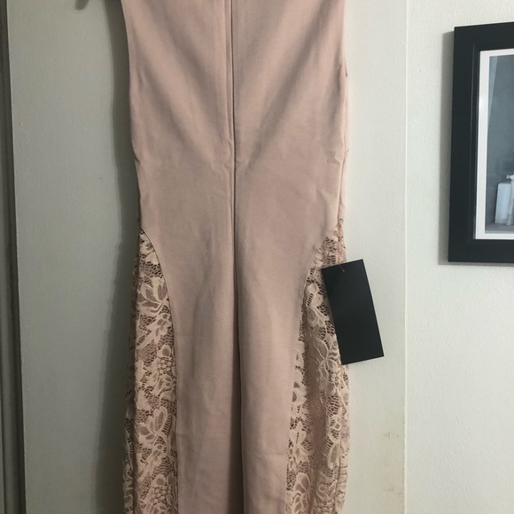 bebe lace ponte midi dress size s - Picture 4 of 5